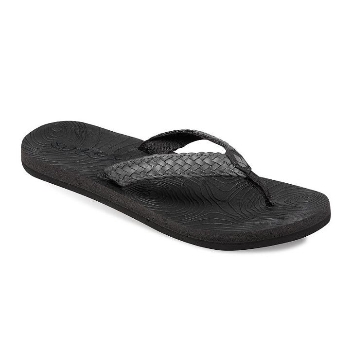 Reef Zen Braid Women's Sandals, Size: 9, Black