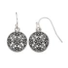Apt. 9&reg; Round Filigree Drop Earrings, Women's, Silver