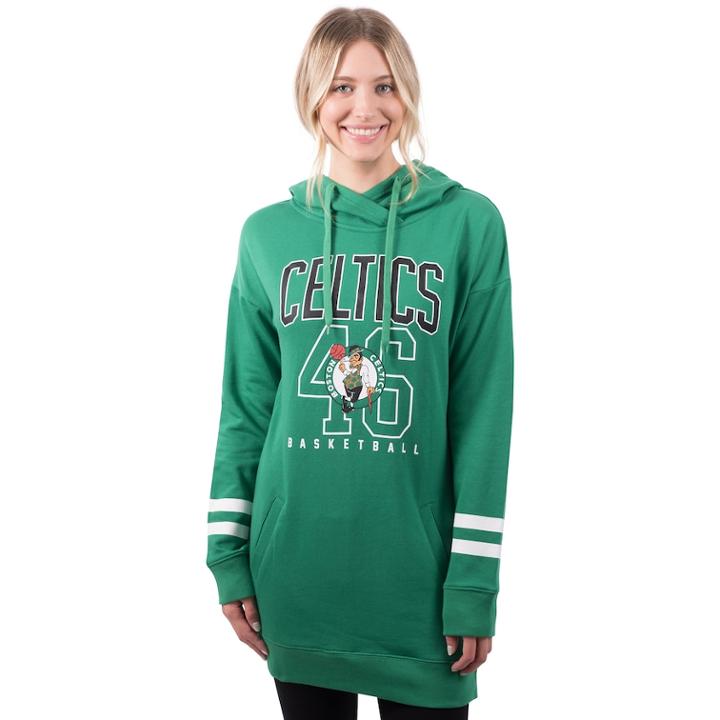 Women's Boston Celtics Oversized Varsity Hoodie, Size: Medium, Green
