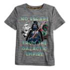 Boys 4-7x Star Wars A Collection For Kohl's No Escape From The Galactic Empire Boba Fett, Darth Vader And Storm Trooper Tee, Size: 5, Grey