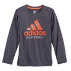 Boys 4-7x Adidas Climalite Logo Graphic Tee, Size: 6, Dark Grey