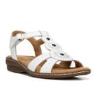 Naturalsoul By Naturalizer Barroll Women's Leather Sandals, Size: 7.5 Wide, White
