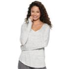 Juniors' So&reg; Perfect V-neck Tee, Teens, Size: Medium, White