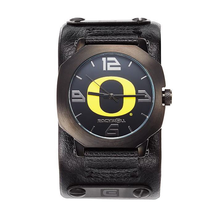 Rockwell Oregon Ducks Assassin Leather Watch - Men, Black