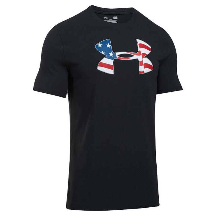 Men's Under Armour Americana Pride Tee, Size: Large, Black