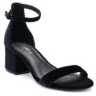 Candie's&reg; Cosmos Women's Block-heel Sandals, Size: Medium (9.5), Black