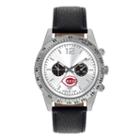 Men's Game Time Cincinnati Reds Letterman Watch, Black