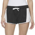 Juniors' So&reg; Colorblock Track Shorts, Girl's, Size: Medium, Black