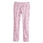 Girls 4-10 Jumping Beans&reg; Printed French Terry Jeggings, Size: 8, Light Pink