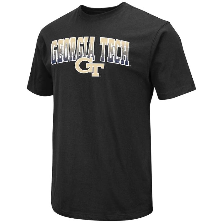 Men's Campus Heritage Georgia Tech Yellow Jackets Graphic Tee, Size: Small, Black