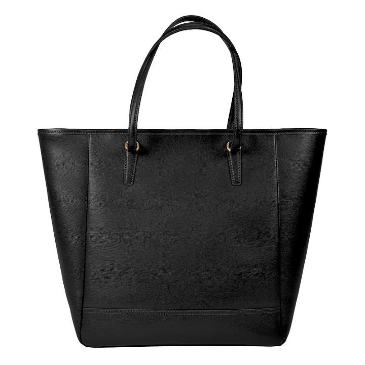 Royce Leather Charlotte Shoulder Bag, Women's, Black