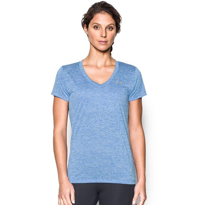 Women's Under Armour Tech Short Sleeve Tee, Size: Large, Brt Blue