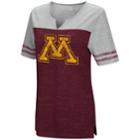 Women's Campus Heritage Minnesota Golden Gophers On The Break Tee, Size: Small, Dark Red