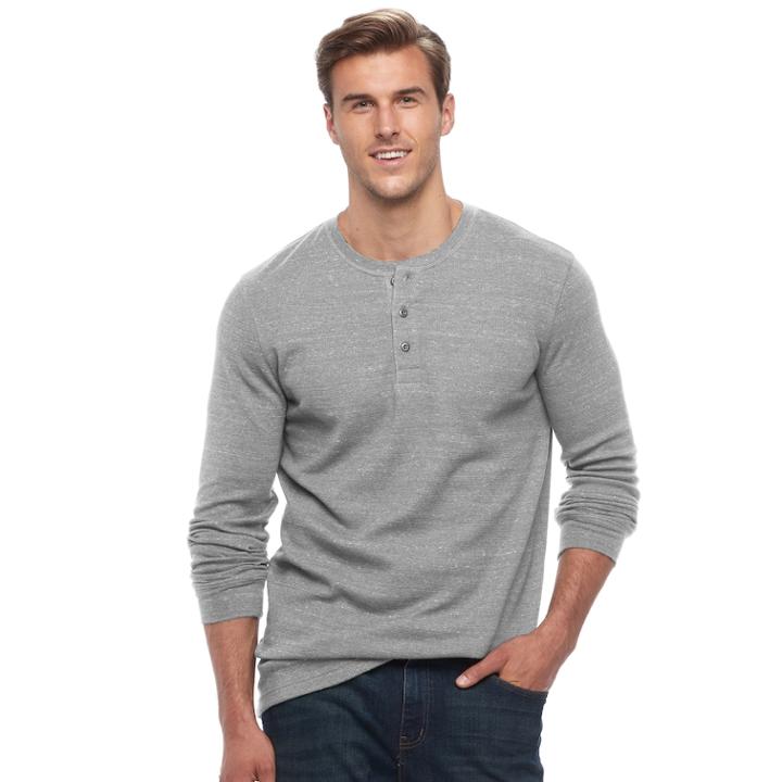 Big & Tall Sonoma Goods For Life&trade; Performance Thermal Henley, Men's, Size: Xxl Tall, White