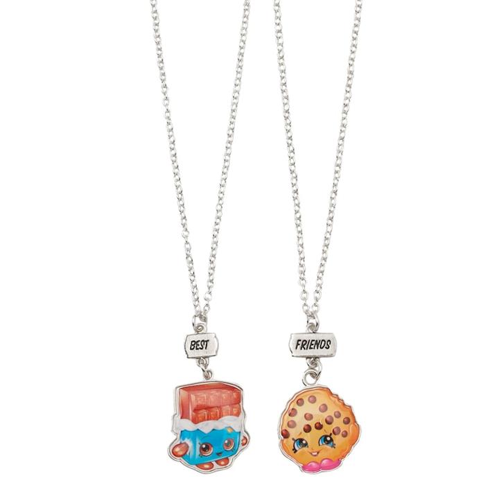Girls Shopkins 2-pk. Best Friends Bff Cheeky Chocolate & Kooky Cookie Necklace Set, Multicolor