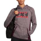 Women's Under Armour Fleece Twist Big Logo Graphic Hoodie, Size: Small, Brown Over