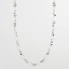 Apt. 9&reg; Silver Tone Oval Link And Disc Necklace, Women's, Grey
