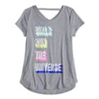 Girls 7-16 So&reg; Back-strap Performance Tee, Size: 12, Med Grey