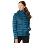 Women's Heat Keep Hooded Packable Puffer Down Jacket, Size: Xxl, Blue