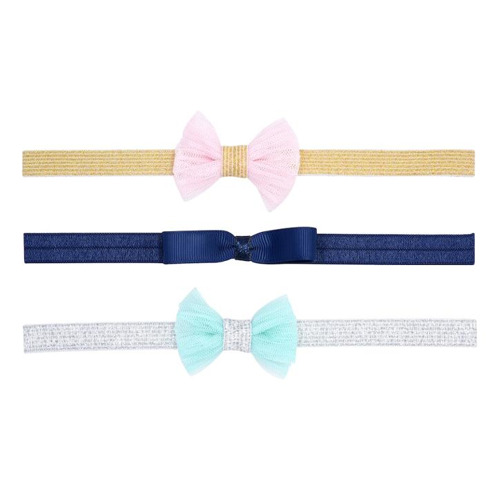 Baby Girl Carter's 3-pack Bow Headwraps, Size: 0-6 Months, Multicolor