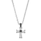 Silver Expressions By Larocks Cubic Zirconia & Marcasite Cross Pendant, Women's, Multicolor