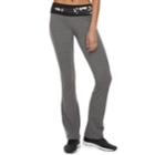 Juniors' So&reg; Colorblock Waistband Bootcut Yoga Leggings, Teens, Size: Large, Dark Grey