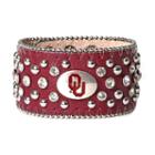 Women's Oklahoma Sooners Glitz Cuff Bracelet, Red