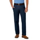 Men's Haggar Coastal Comfort Straight-fit Stretch Flat-front Chino Pants, Size: 32x30, Blue