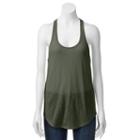 Juniors' So&reg; Core Racerback Active Tank, Girl's, Size: Xl, Dark Green