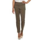 Petite Napa Valley Slimming Solution Straight-leg Dress Pants, Women's, Size: 6 Petite, Dark Brown