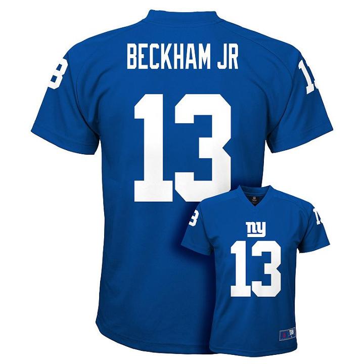 Boys 4-7 New York Giants Odell Beckham Jr. Replica Jersey, Boy's, Size: S(4), Blue