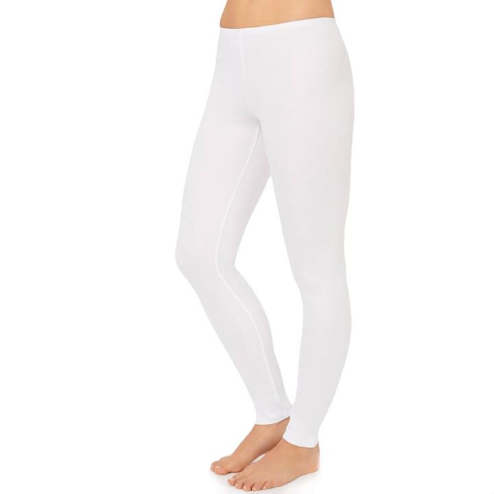Women's Cuddl Duds Climatesmart Leggings, Size: Regular, White