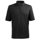 Men's Antigua Xtra-lite Desert-dry Solid Performance Polo, Size: Small, Black