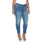 Plus Size Apt. 9&reg; Faded Skinny Jeans, Women's, Size: 24 W, Dark Blue