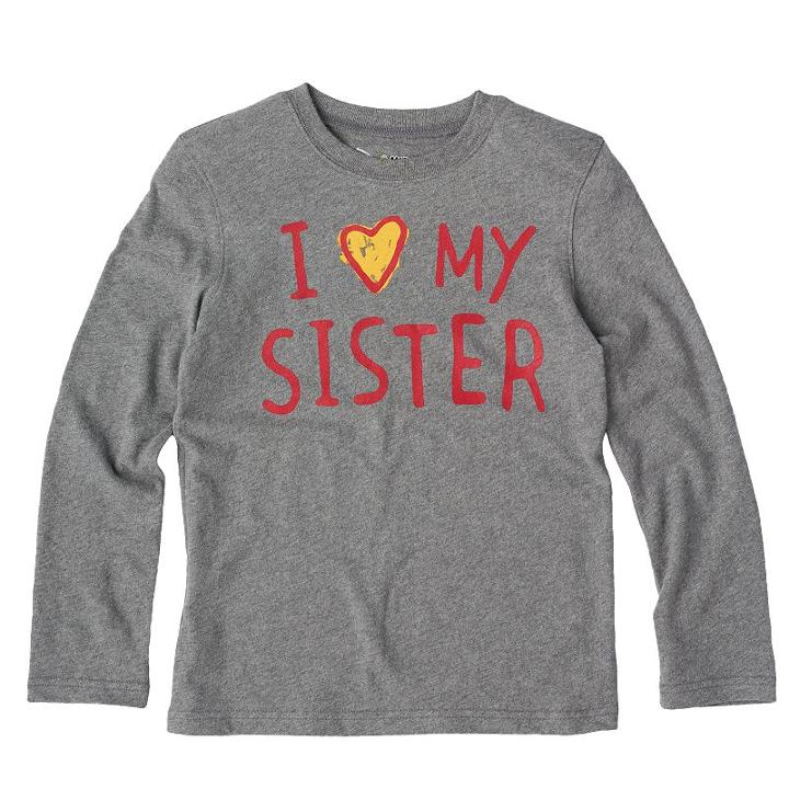 Boys 4-7 Jumping Beans&reg; I Heart My Family Tee, Boy's, Size: Xl(7x), Med Grey