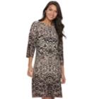 Women's Suite 7 Printed Shift Dress, Size: 6, Brown