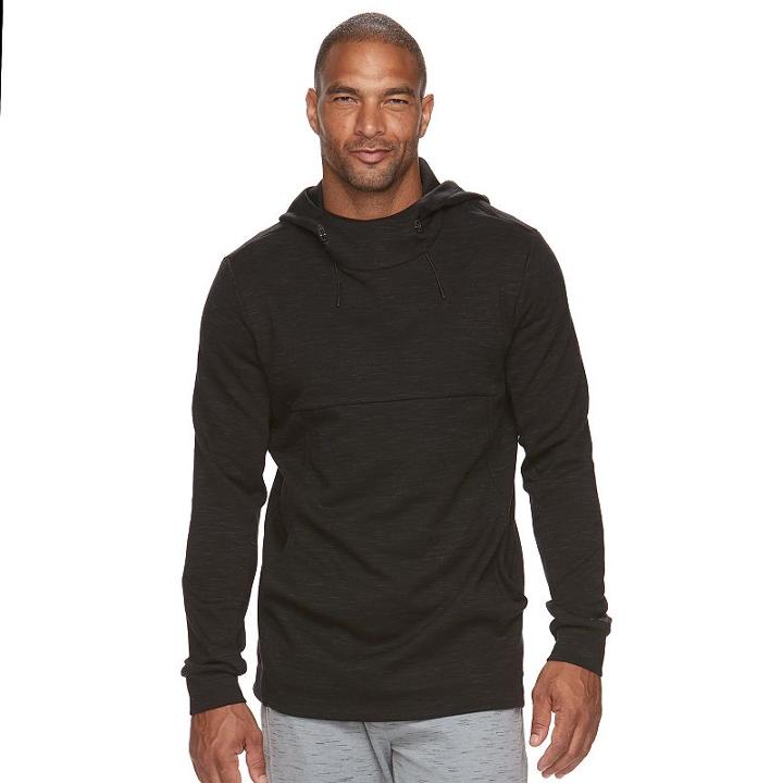 Big & Tall Fila Sport&reg; Athletic-fit Space-dye Fleece 2.0 Fleece Hoodie, Men's, Size: 3xl Tall, Oxford
