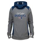 Girls 7-16 New England Patriots Ultimate Funnel Hoodie, Girl's, Size: M(10-12), Grey