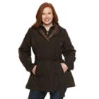 Plus Size Braetan Hooded Rain Jacket, Women's, Size: 2xl, Brown