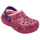 Crocs Classic Lined Graphic Kids' Clogs, Kids Unisex, Size: 5 T, Med Pink