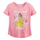 Disney's Beauty And The Beast Belle Girls Plus Size Squad Goals Graphic Tee, Size: Xxl Plus, Med Pink