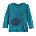 Baby Boy Jumping Beans&reg; Puffed & Slubbed Long Sleeve Graphic Tee, Size: 18 Months, Turquoise/blue (turq/aqua)