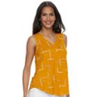 Women's Apt. 9&reg; V-neck Tank, Size: Medium, Drk Orange