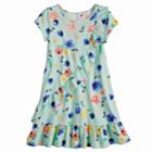 Disney's Minnie Mouse Girls 4-7 Floral Ruffle Front Dress By Jumping Beans&reg;, Size: 4, Lt Green