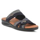 Flexus By Spring Step Quasida Women's Slide Sandals, Size: 39, Blue (navy)
