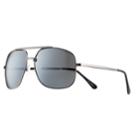 Men's Aviator Sunglasses, Dark Grey