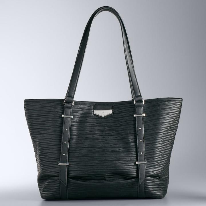 Simply Vera Vera Wang Rett Tote, Women's, Black