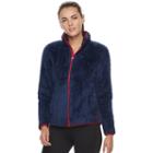 Women's Fila Sport&reg; Sherpa Fleece Zip-up Jacket, Size: Xl, Blue (navy)