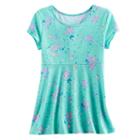 Girls 7-16 & Plus Size So&reg; Patterned Swing Legging Tee, Size: 16, Turquoise/blue (turq/aqua)
