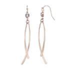 Jennifer Lopez Simulated Crystal Curved Stick Drop Earrings, Women's, Light Pink